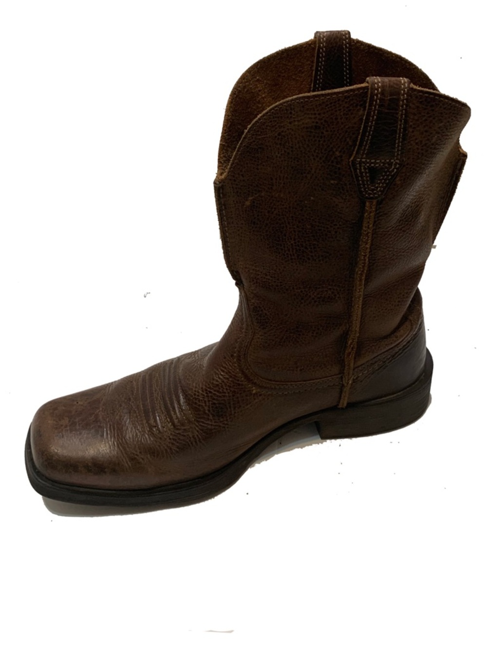 Ariat Men's Brown Leather Western Boots - Picture 6 of 9